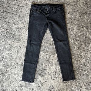 Abercrombie and fitch charcoal jeans